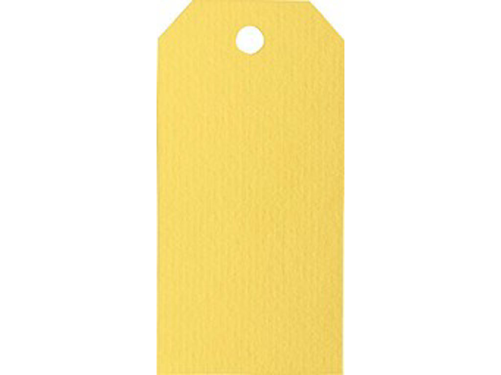 Manilla Tags 110g- 10 stk Gul 48×96 mm