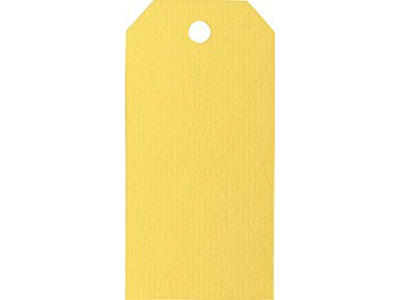 Manilla Tags 110g Gul