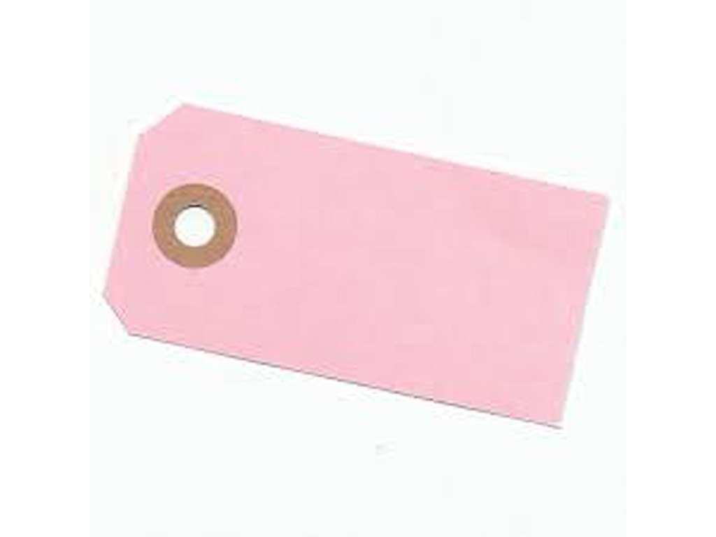 Manilla tags 92 4x8cm pink