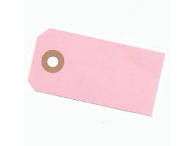 Manillamærker 92 4x8 cm rosa