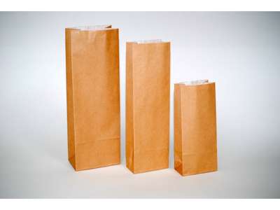 Kaffepose Tepose brun m. flexoluk  250 grams pose - 80x50x250mm.