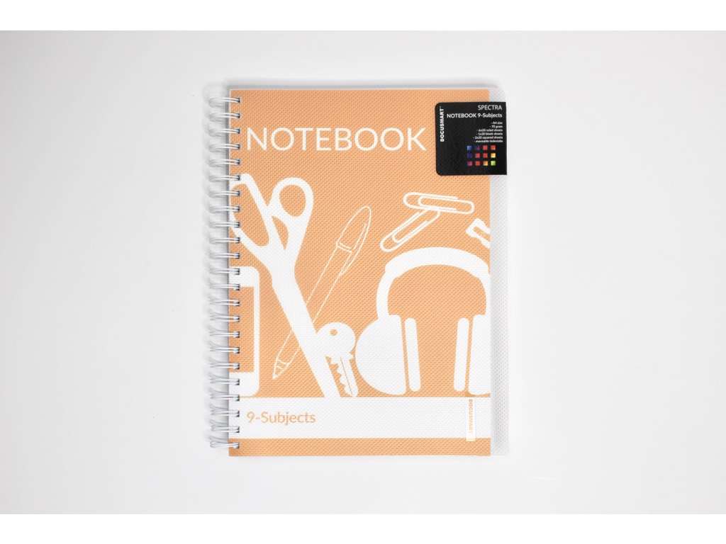 Notebook A5 - 9 tabs