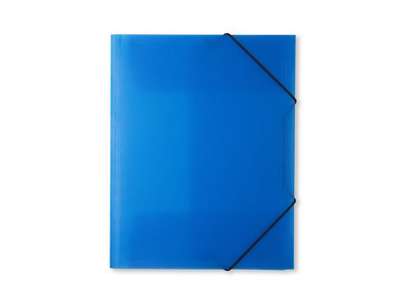 Elastic folder plastic A4 Blue
