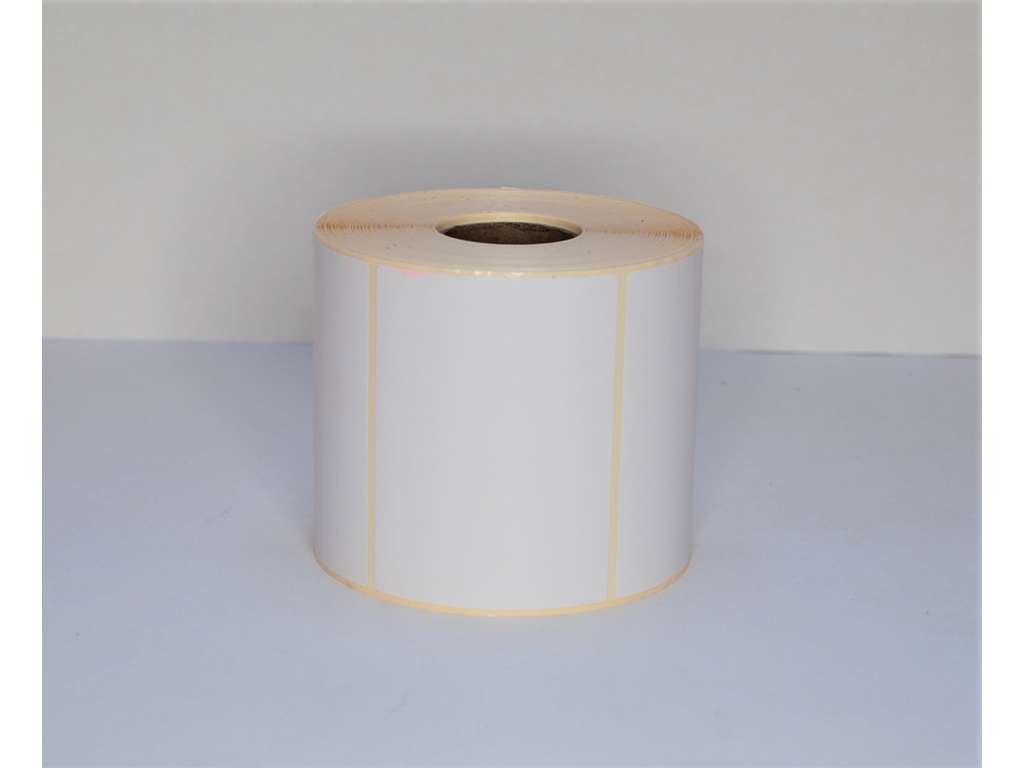 Etiketter 7 x 10 cm. hvid 1000 stk./rulle