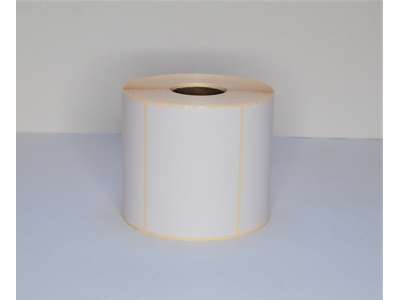 Etiketter 7 x 10 cm. hvid 1000 stk./rulle