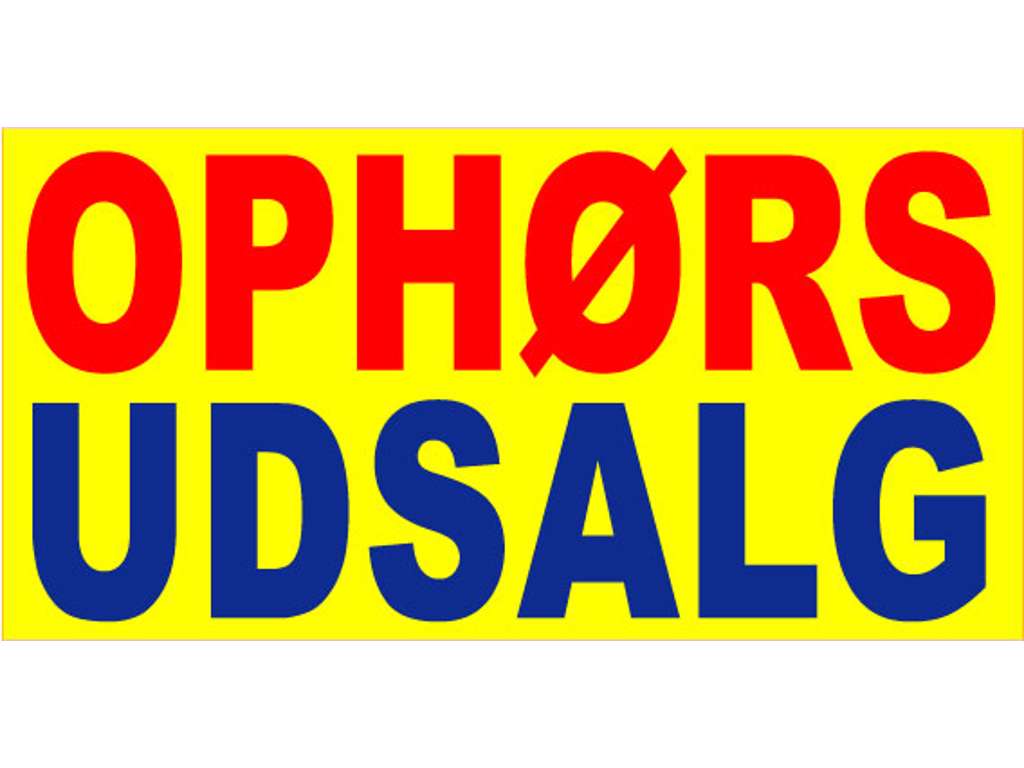 End of sale streamer 60x30cm