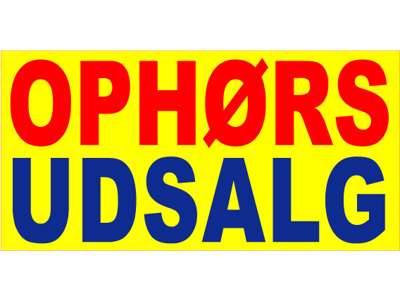 End of sale streamer 60x30cm