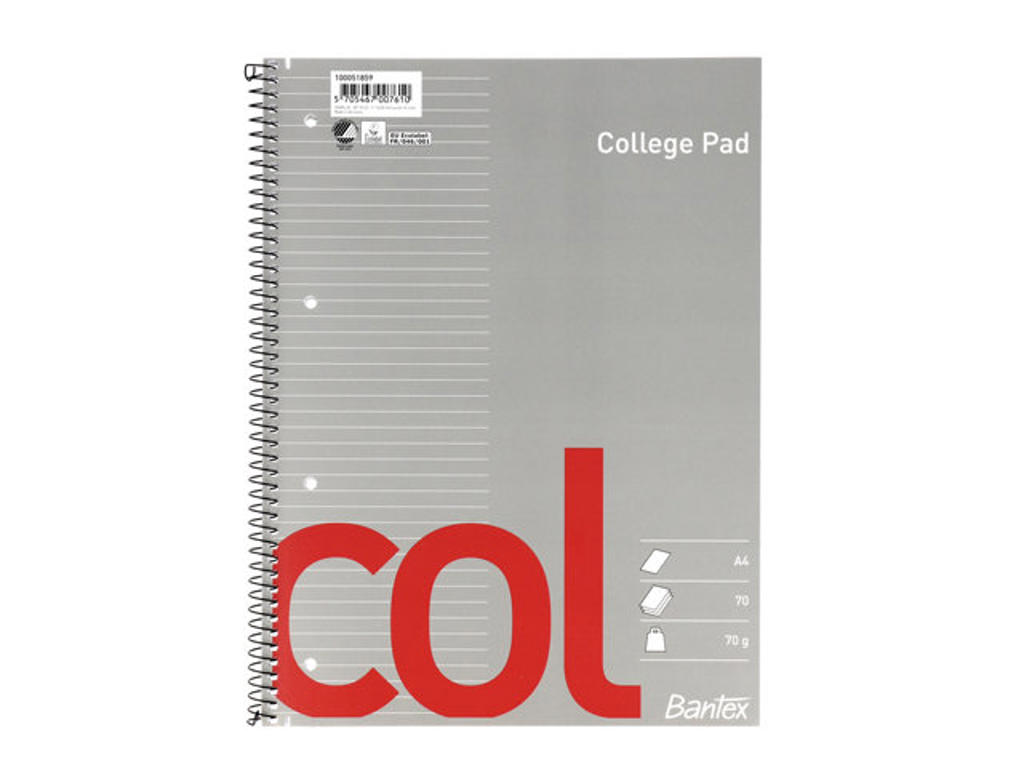 Kollegieblok A4 Lin. 70 gr.