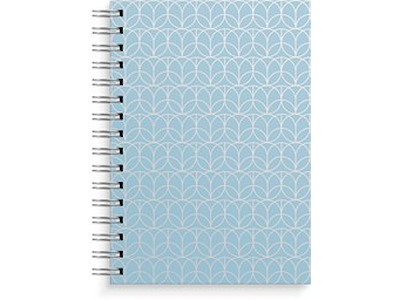 Notesbog A5 Circles Blå spiralryg
