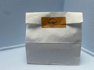 Block bottom bag white SOS no. 4 (25x11x30cm) 500 pieces per box