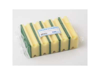 Skuresvamp m/slibekorn 7x15cm