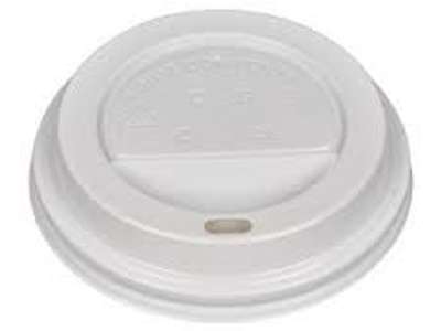 Lid for coffee cup 36&48cl white Package of 100 pcs/box. 1000 pcs/box