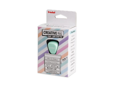 Trodat Creative Mini sæt Best wishes(mint)