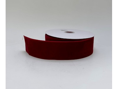 Velourbånd 50mm x 15Y Bordeaux