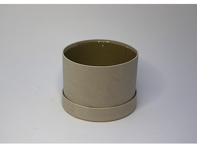 Round box sand Ø14 cm.