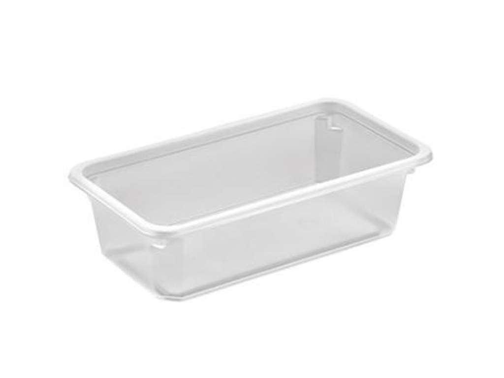 Plastic tray 605ml natural K2182-1F
