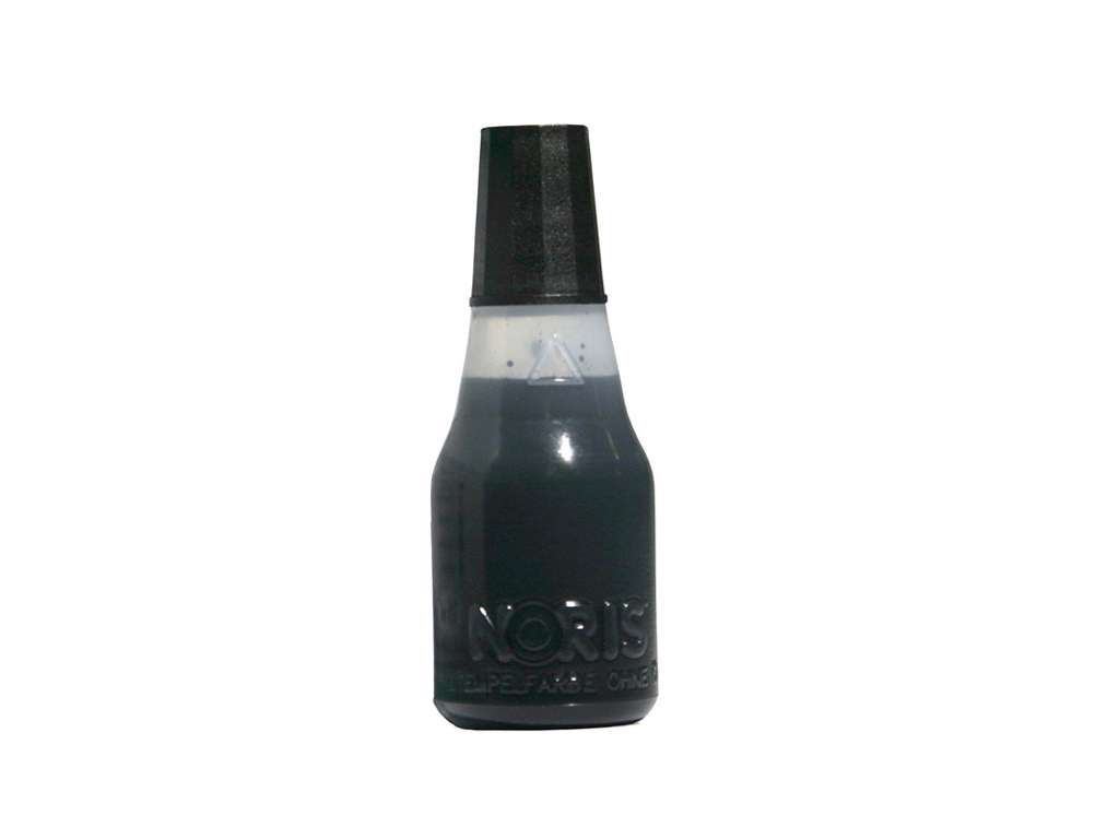 Gummi Stempel Farve Noris 25ml. Sort