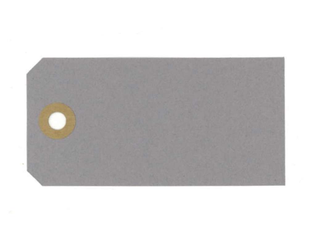 Manilla tags 91 3x6cm grey