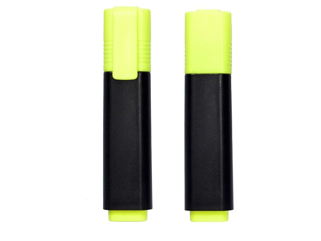 Tekstmarker gul Q-line 10 stk.