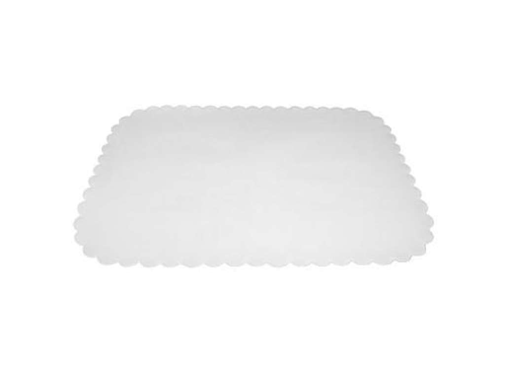 Fadpapir 33x47 cm firkantet præget hvid