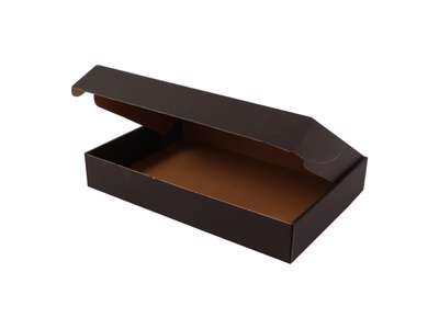Postæske sort 375x291x94mm