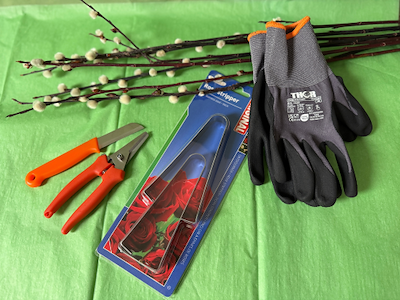 Orange flower knives