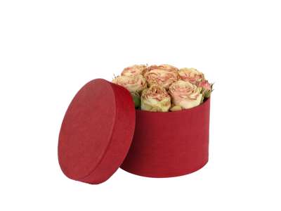 Round box Red Ø14 cm