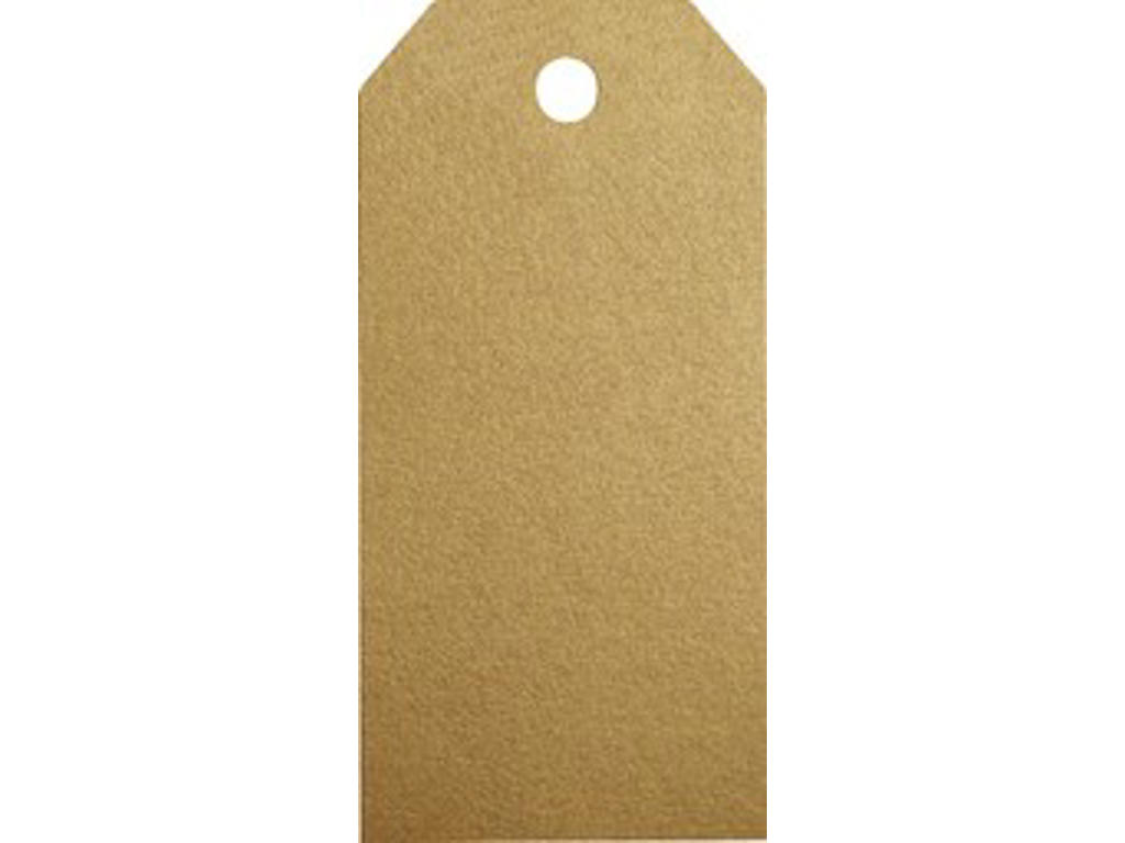 Manilla Tags 110g- 10 stk Guld 48×96 mm