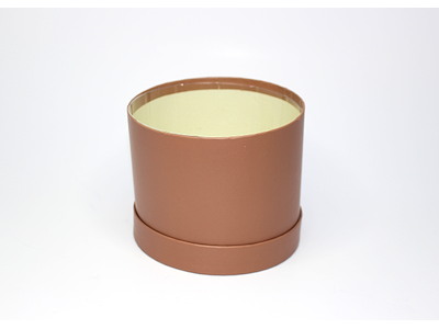 Hat box mocca Ø14cm