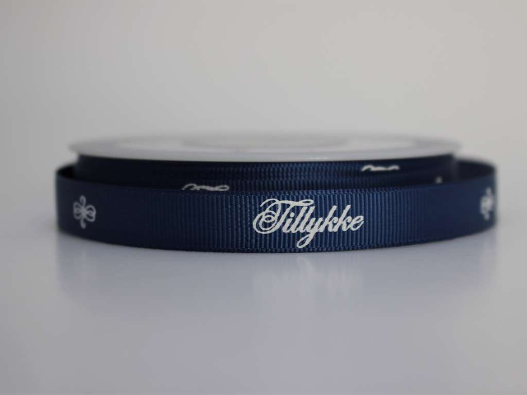Tillykke bånd blåt 13mm x 20m