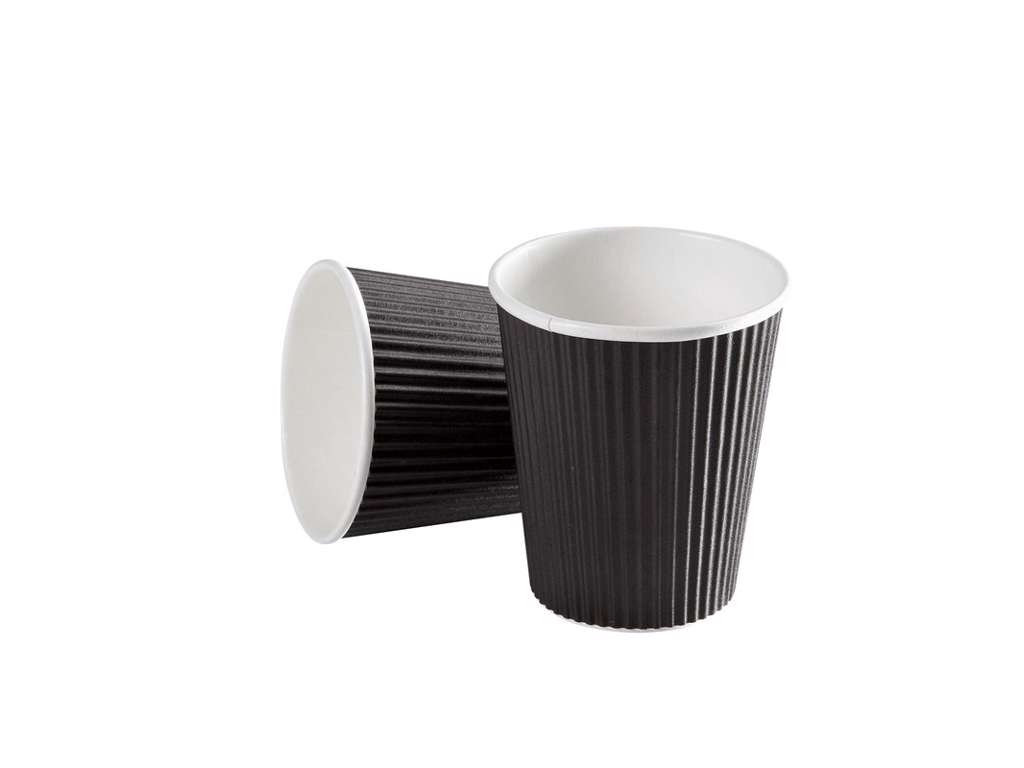 Coffee cups espresso black ripp.  40 pcs.