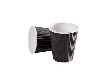 Coffee cups espresso black ripp.  40 pcs.