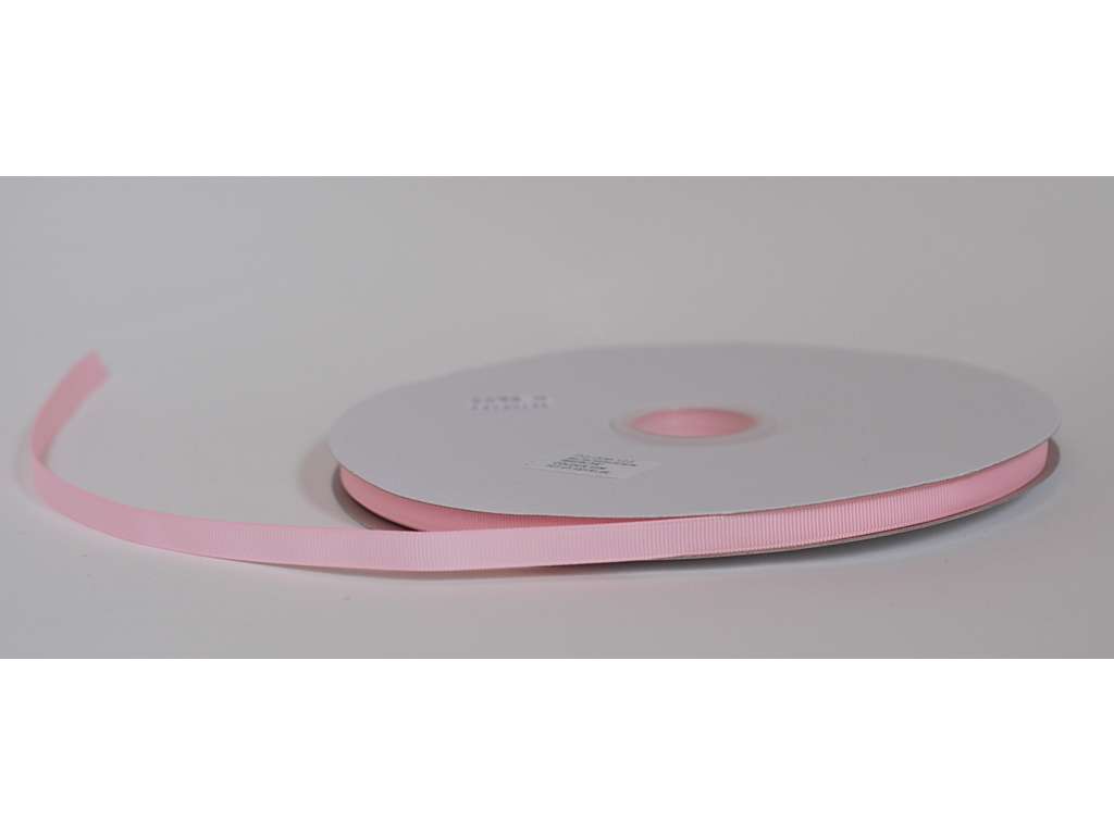Silkebånd 9mm rillet Pearlpink