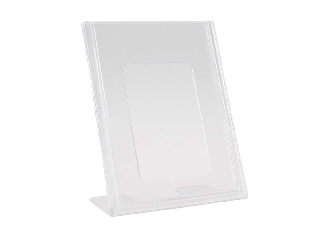 Brochure display clear A7 L-shape t/table