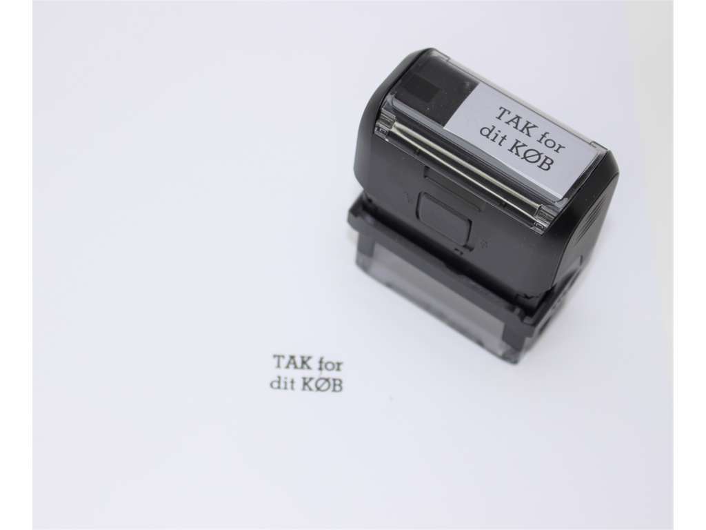 Stempel "Tak for dit køb" Printy 4912