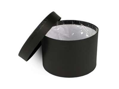 Round box black Ø14 cm