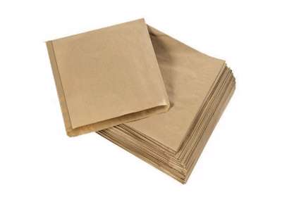 Burgerlomme brun 15x18 cm. pakke a 1000 stk.