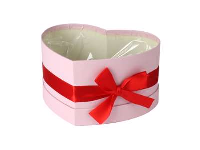 Boxes heart shape pink 20x25x10