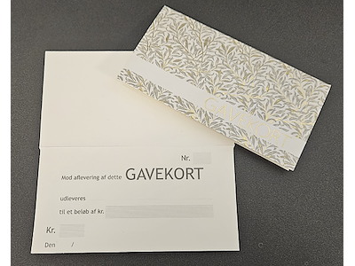 Gavekort bladmønster