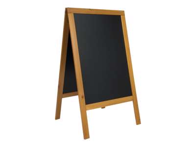 Street sign black board with wooden frame 125x69x68.5 cm Pavement