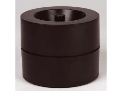 Rund magnetisk clipsholder i polystyren. Ø72mm  Højde 60 mm.