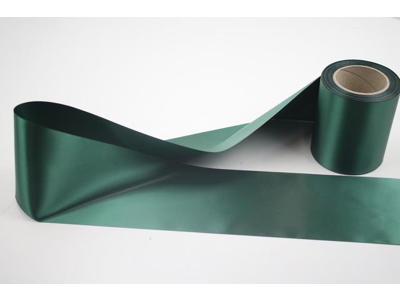 Wreath ribbon bottlegrren 75mm x 25 meter