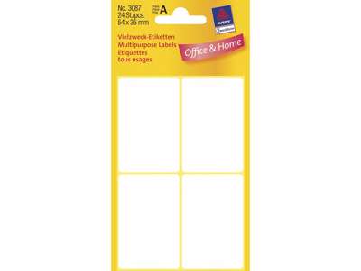 Avery 3087 label 54x35mm