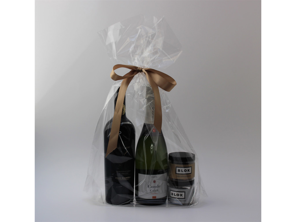 PP pose 400x550mm med bundfals pakket a 50 stk. 