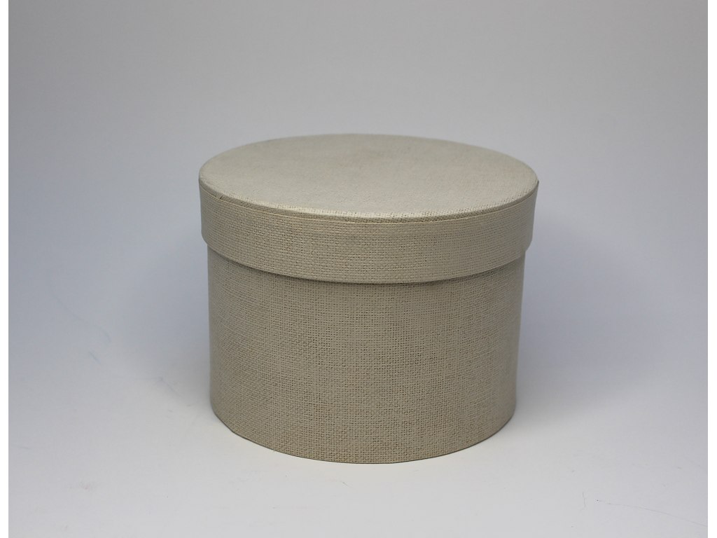 Round box sand Ø14 cm.