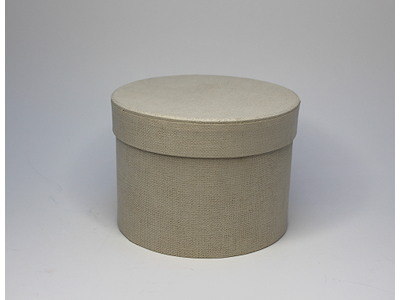 Round box sand Ø14 cm.