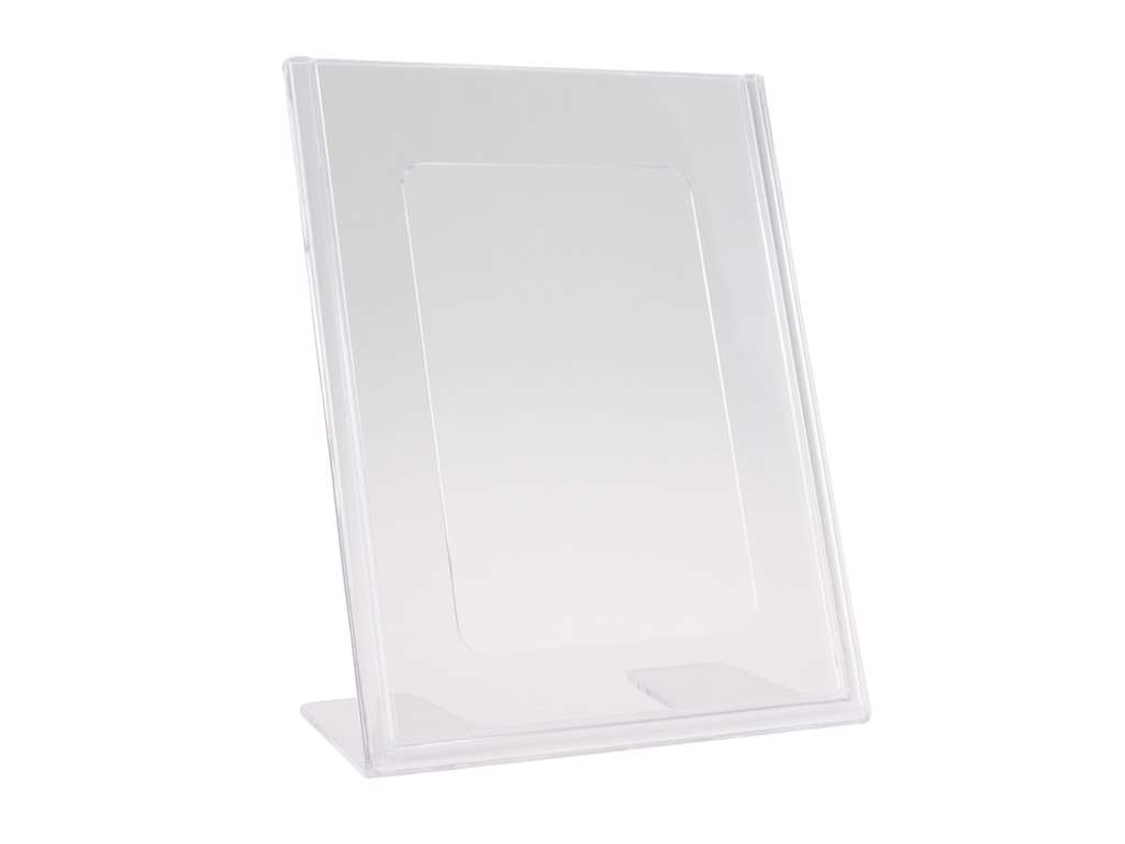 Brochure display clear A6 L-shape t/table 105x148mm