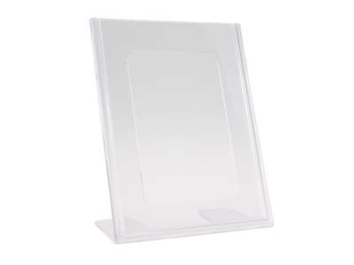 Brochure display clear A6 L-shape t/table 105x148mm