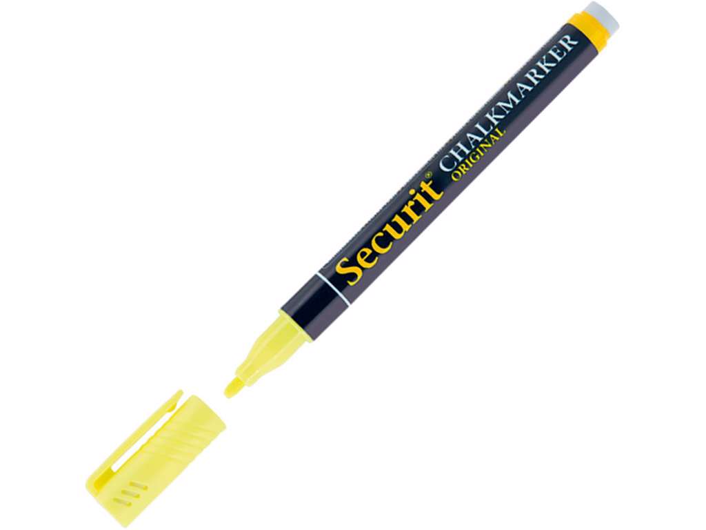 Securit Kridtmarker 1-2mm gul