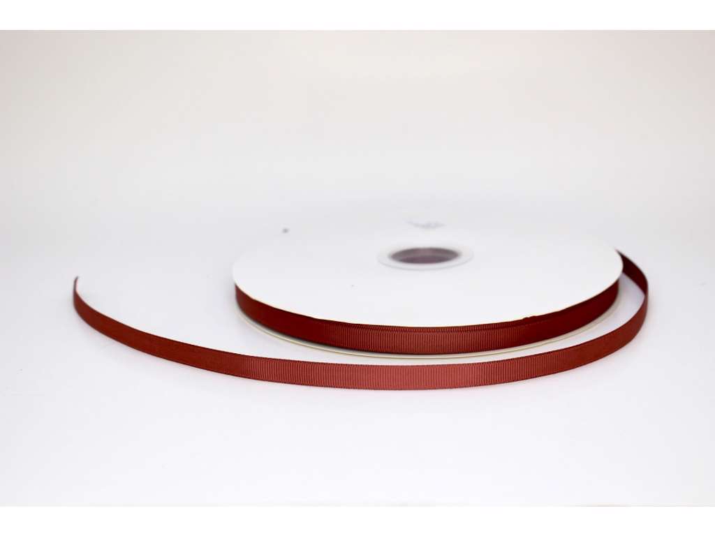 Silkebånd 9mm rillet Rust